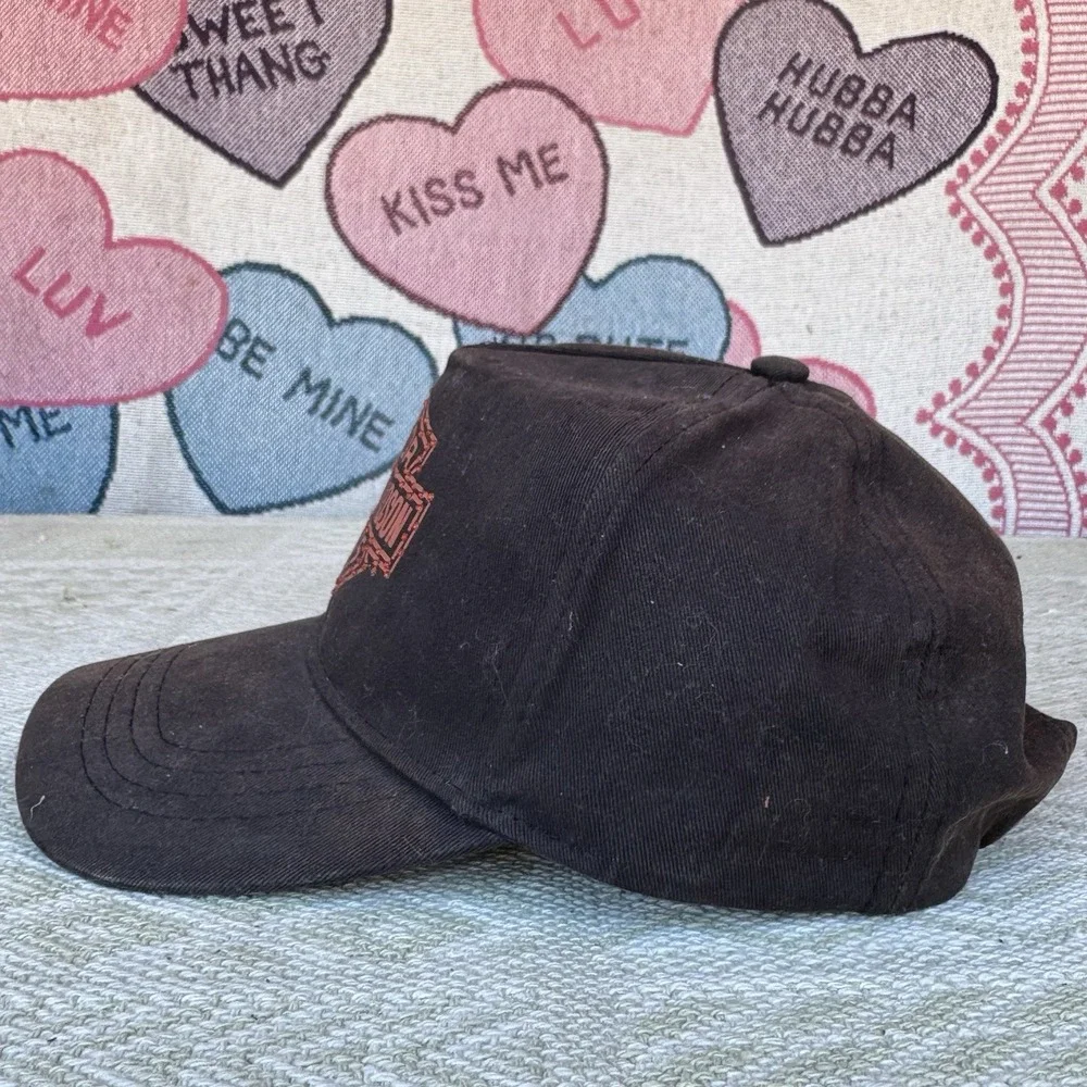 Harley-Davidson Motorcycles Born To Run Black Ball Cap Hat‎ Bedazzled Logo